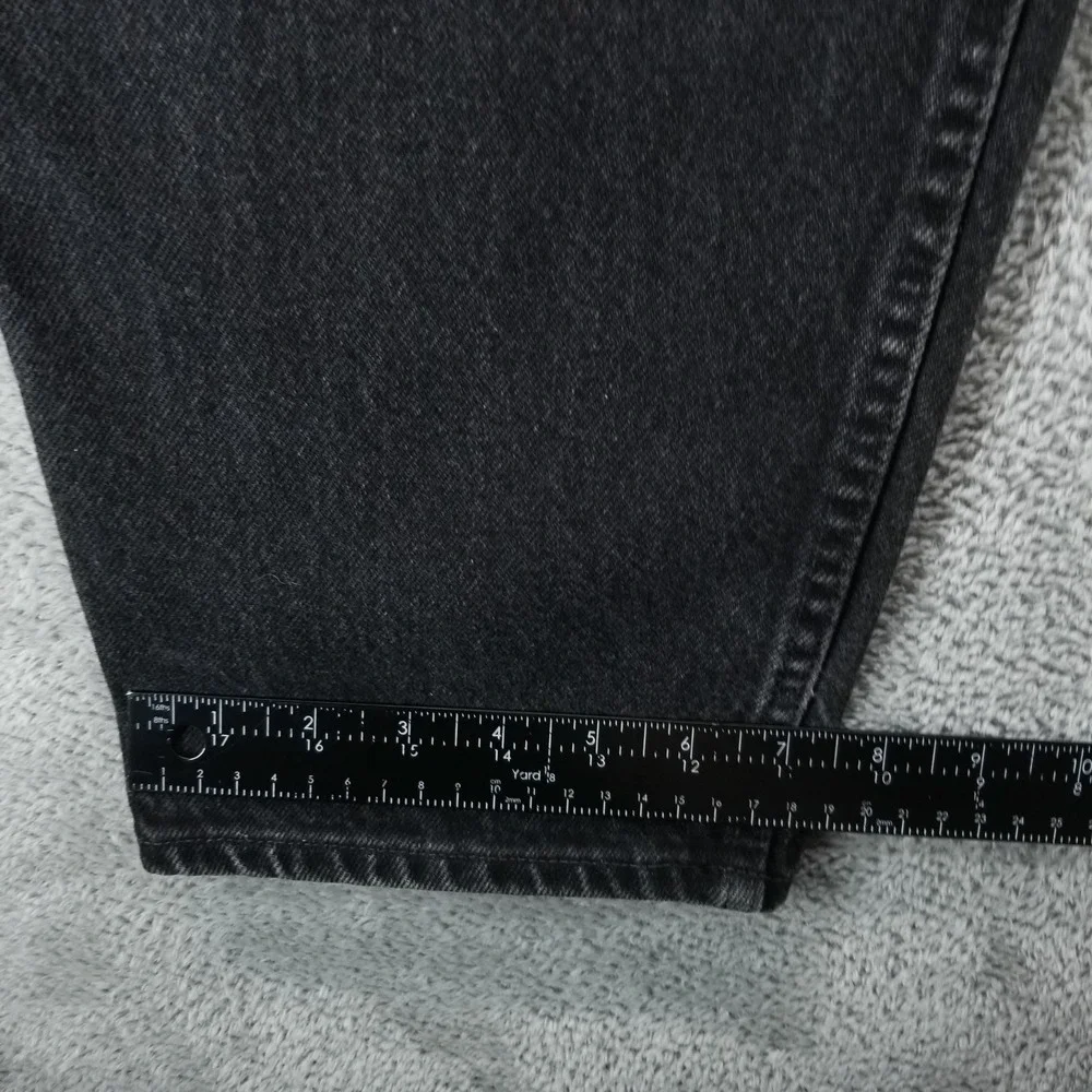 VTG Levis 550 Jeans Mens 38x30 Black Relaxed‎ Tapered Light Wash Y2K Denim